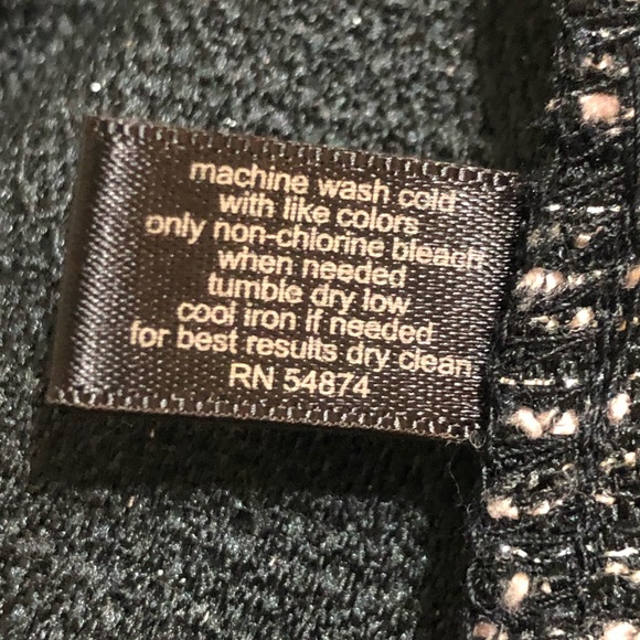 The Limited Black Shimmer Tweed Fit & Flare Dress - Picture 5 of 6